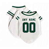 Maillot de baseball personnalisé pour chien, en tissu mesh respirant, à manches courtes, léger, pour l'entraînement des animaux de compagnie - Vente en gros