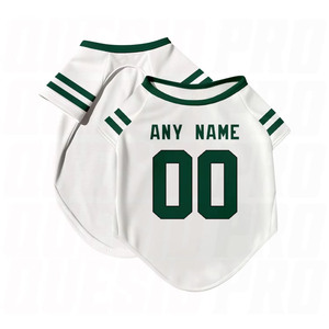 Wholesale Custom Dog <b>Baseball</b> Jersey Breathable Mesh Fabric Puppy Sportswear Lightweight Pet Training Apparel - Product Image 3