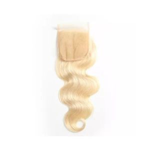Loose Wave Indian Remy Human Hair Lace Closure Soft <b>U</b>-<b>Part</b> Style Natural & Water Wave Options - Product Image 2