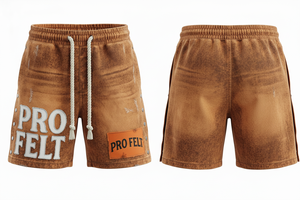 Pantalones Cortos Deportivos de Estilo Urbano para Gimnasio, Playa y Correr, con Detalles de Parches, Estilo Desgastado, Vintage, Cintura con Cordón, 100% Algodón - Product Image 3