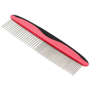 Peigne pour animaux Grip Ease avec dents larges et étroites pour le toilettage - Product Image 1