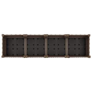 Fioriera Rialzata in Polipropilene (PP) Marrone Resistente 63.0 X 15.7 X 9.1 Pollici, Vasi e Fioriere - Product Image 6