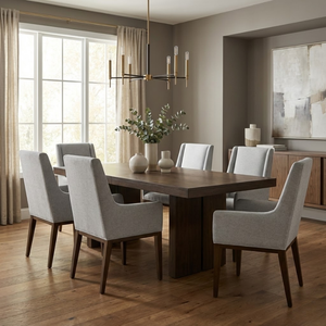 Silla de Comedor con Brazos Tapizada en Madera de Haya Sólida, Diseño Moderno y Duradero de Mediados de Siglo, Marca Nam Hai, para Hogar, Oficina y Comedor - Product Image 3