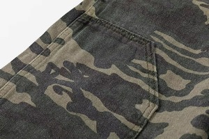 Jean en denim pour homme, coupe ample, 100 % coton, épais, imperméable, coupe-vent, respirant, écologique, coupe droite, foncé, hiver, automne - Product Image 3