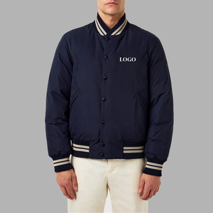 Veste épaisse pour homme style tendance, grande taille, hiver, style universitaire, lavée, entièrement zippée – Meilleure vente - Product Image 2