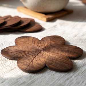 Personalised <b>Wooden</b> Round Coaster Heat Resistant <b>Wooden</b> <b>Square</b> Tea Coasters Dining Table Living Room By Universal Overseas INDIA - Product Image 1