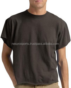Camiseta Oversize Corta para Hombre, Estilo Urbano Casual de Verano, Lisa con Bordado, 200g, Ajuste Holgado, Poliéster/Algodón, Venta al por Mayor - Product Image 1