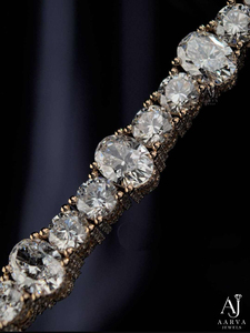 Pulsera de tenis de plata de ley 925 con moissanita de corte mixto para mujer, ideal para fiestas y bodas - Product Image 2
