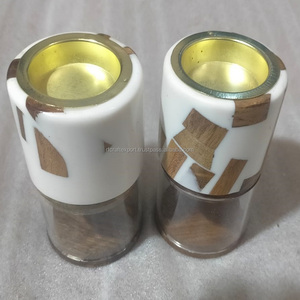 Ensemble de brûleurs d'encens de haute qualité du fabricant professionnel en laiton poli et bois d'agar en gros de l'Inde par RF Crafts - Product Image 1