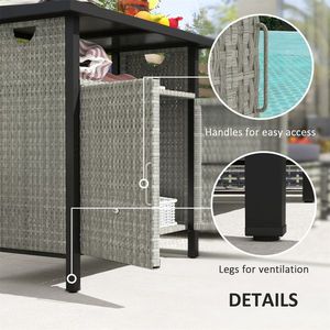 Armadio in Rattan Elegante e Resistente, Armadietti per un'Efficiente Organizzazione di Casa o Ufficio - Product Image 2