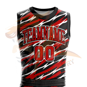 Ensemble d'uniformes de basketball respirants, à séchage rapide, légers, avec logo personnalisé imprimé, en matière 100 % polyester - Product Image 4