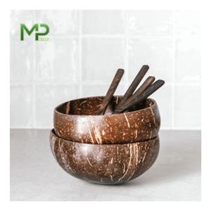 Customized Eco-Friendly Polished Coconut Shell <b>Bowl</b> Natural Wood Salad Fruit <b>Mixing</b> <b>Bowl</b> Custom Logo Personalized Kitchenware - Product Image 6