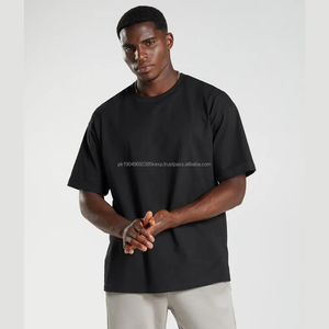 T-shirt en coton épais surdimensionné de haute qualité pour hommes, taille plus, épaules tombantes, 100% coton épais, personnalisable, poids lourd, ODM - Product Image 6