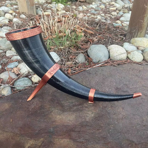 Corne à boire viking sculptée, nouveau design, la plus vendue, avec logo, authentique, sans fuites, de qualité alimentaire, pour bière. - Product Image 4