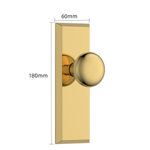 Manija de Puerta de Latón Sólido Personalizada, de Diseño Moderno, para Privacidad, Nueva Tendencia, para Hotel, Villa, Interior, Dormitorio, Sala de Estar, Exterior - Product Image 2