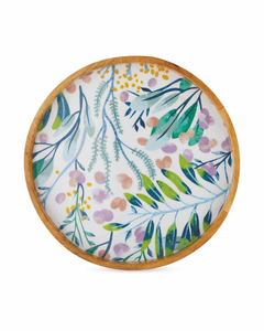 Bandeja rectangular de madera MDF con estampado de animales y plantas de estilo moderno, hecha a mano por blossom craft india. - Product Image 3