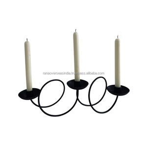 Candelero de Metal de estilo curvo de alta venta, candelabro decorativo de hierro, ideal para fiesta de boda en casa a precios asequibles - Product Image 2