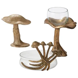 Sculpture de champignon en pierre faite à la main, motif vertical, écologique, décoration murale rustique, utilisation automobile, forme ronde, 3 pièces - Product Image 2