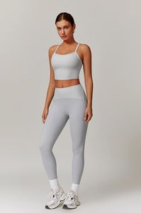 Leggings de Entrenamiento para Mujer, Compresión Ajustada, Cintura Alta, Sujetador Deportivo Acolchado, Transpirable, Absorbe la Humedad, para Gimnasio, Ejercicio y Entrenamiento - Product Image 4