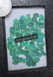 Émeraude zambienne, pierre précieuse naturelle, émeraude de haute qualité, taille émeraude, couleur vert intense, pour bagues, pendentifs, boucles d'oreilles, bracelets, bijoux fins - Product Image 4