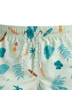 Shorts de bain pour hommes à imprimé tropical, séchage rapide, shorts de plage, shorts de surf à taille élastique, fabricant OEM personnalisé - Product Image 4