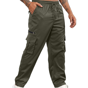 Wholesale Cargo <b>Trousers</b> for <b>Men</b> Custom Casual Multi Pocket Utility Pants <b>Elastic</b> Waist OEM ODM Private Label Manufacturer <b>Men</b> - Product Image 4
