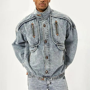 Vestes et hauts en jean délavé de haute qualité, respirants, tendance, style hip-hop, marque XMA, pour hommes et femmes - Product Image 4