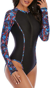 Maillot de bain deux pièces à manches longues pour femme, séchage rapide, protection UV, idéal pour le surf, la randonnée et la natation - Product Image 4