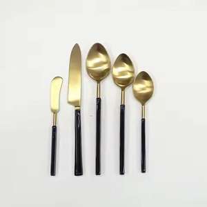 Ensemble de couverts 4 pièces en acier inoxydable 304 miroir avec manche martelé, pour mariage et cuisine, à prix avantageux - Product Image 6