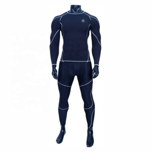 Conjunto personalizado de compresión BJJ con capas base, medias elásticas, transpirables, uniforme de gimnasio para correr y hacer ejercicio, ropa OEM, camisetas para hombre - Product Image 1