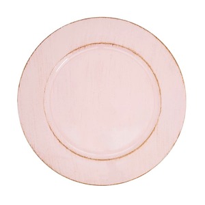 Plato Plano Redondo de Cerámica, Color Rosa Sólido, Diseño Minimalista, Vajilla - Product Image 5