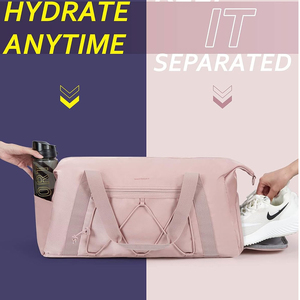 Bolsa Deportiva de Gimnasio de Diseño Nuevo, Bolsa de Viaje de Gran Capacidad (40-55L), Impermeable, de Tela de Poliéster, con Cierre de Cremallera y Correa Ajustable - Product Image 2