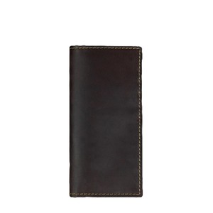 Portefeuille de voyage de luxe en cuir véritable marron, porte-passeport double fin, organiseur, étui de protection pour billets et documents - Product Image 1