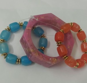 <b>Resin</b> Bangle Waterproof Custom Colors Cute Style Handmade Jewelry Bezel Setting - Product Image 1