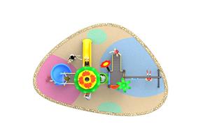 Estación de Juegos Múltiples para Exteriores, Construcción de Metal, Acero y Plástico para Parques Públicos - Product Image 4