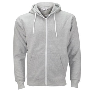 Sudadera con capucha de alta calidad personalizada al por mayor, 100% algodón, para invierno, con cremallera completa, logotipo y color personalizados, de secado rápido y transpirable. - Product Image 4