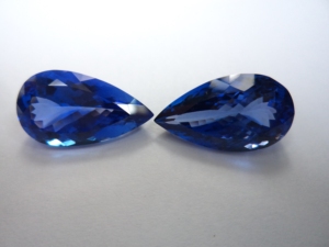 Par de Tanzanitas Corte Pera de Calidad 3A, las Más Vendidas del 2026, Peso Total Aprox. Piedras sueltas de 12 quilates para anillos y colgantes, gemas PDM - Product Image 3