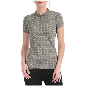 Camiseta Polo Informal de Algodón para Mujer, Color Sólido, Transpirable, Manga Corta, Tejida, con Botones, para Verano 2026 - Product Image 1