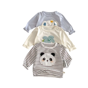 T-shirt décontracté d'été pour garçons, 100 % coton compressé, à manches courtes, imprimé dessin animé, style européen et américain, vente en gros 2026 - Product Image 3