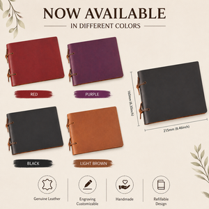 NEW ERA Retro Handcrafted Genuine Leather Hardcover 2-Hole Loose Leaf Notebook Journal Sketchbook Handdrawn Sketch <b>Pad</b> - Product Image 4