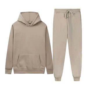 Ensemble de survêtement pour homme personnalisé en molleton 100% coton de haute qualité, sweat-shirt et pantalon de jogging unisexe surdimensionnés - Product Image 2