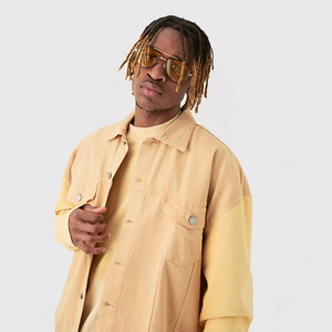 Nouvelle conception, veste coupe-vent d'automne la plus vendue, deux poches, extensible, unie, respirante, pour homme, à capuche. - Product Image 6