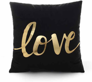 Housse de coussin réversible à imprimé animal de dessin animé avec logo personnalisé, couleurs or/noir et blanc, haute qualité, vente chaude - Product Image 3