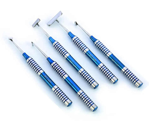 Kit de 5 Instrumentos para Puentes Óseos, Juego de Cepillado Suave Reutilizable, Instrumentos Quirúrgicos Dentales con Agarre Ergonómico para Implantes Linguales - Product Image 6