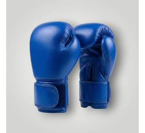 Gant de boxe en cuir bleu, main droite, pour entraînement, durable, à enfiler, unisexe, adulte - Product Image 3