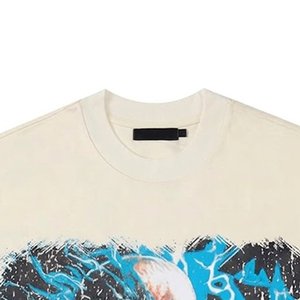 T-shirts pour hommes de haute qualité, coupe ample, épaules tombantes, coton lourd, logo imprimé personnalisé, fournisseur de streetwear, vêtements d'été pour hommes - Product Image 4