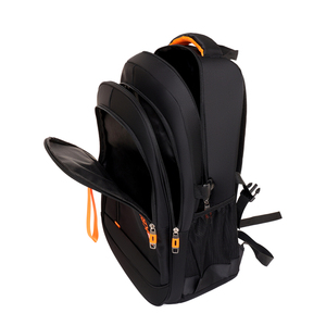 Unisex Casual Nylon Backpack Softback Zipper Closure <b>Waterproof</b> 20-37L Daily Use Arcuate Shoulder Strap Detachable Handle - Product Image 2
