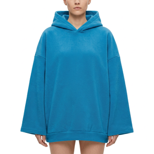Hoodie à épaules tombantes et poignets ouverts pour femme, style streetwear, vente en gros, fournisseur en vrac - Product Image 6