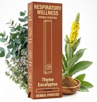 Difusor de Hierbas con Extracto de Gordolobo, Tomillo y Menta para Dejar de Fumar y Cuidado Pulmonar, 600 Usos, Empaque Personalizado