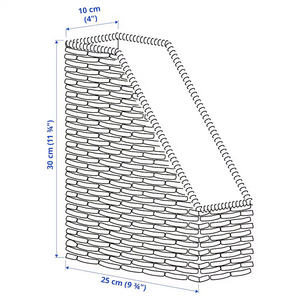 Bandeja de mimbre tejida a mano de Vietnam blanca ecológica de lujo no tóxica elegante organiza con estilo papeles decorativos - Product Image 2